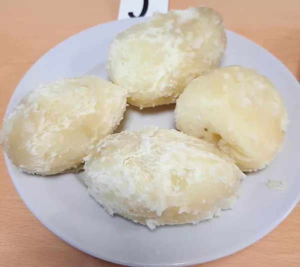 Kartupeļu šķirne 'Laimdota'. Vārīti bumbuļi